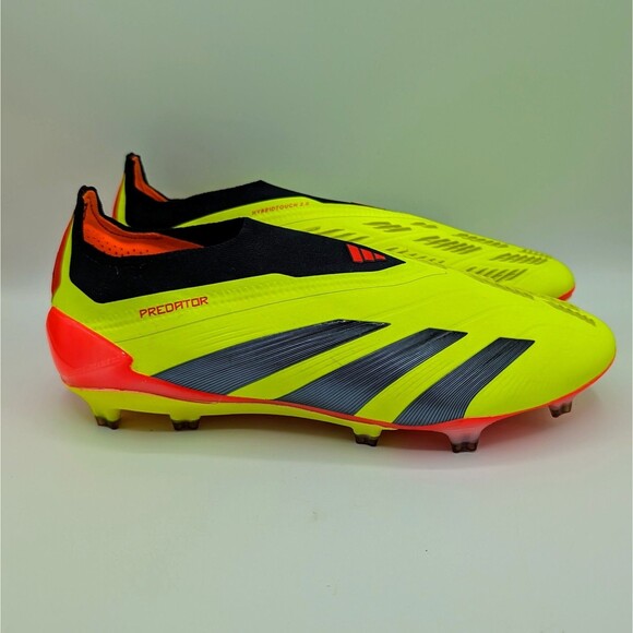 Adidas Predator Elite Laceless FG Men's Size 9 Solar Yellow Soccer Cleats IE2366 - Picture 2 of 7